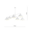 Żyrandol MAVERICK 6 WHITE  1212/6 EMIBIG