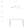 Żyrandol MAVERICK 6 WHITE  1212/6 EMIBIG
