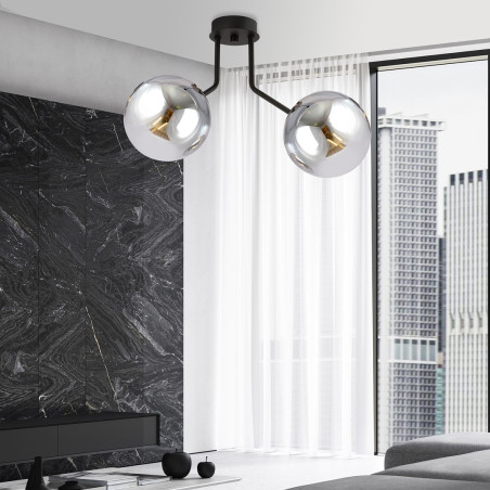 Lampa sufitowa  NOVA 2 BLACK/GRAFIT  1140/2 EMIBIG