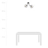 Lampa sufitowa  NOVA 2 BLACK/GRAFIT  1140/2 EMIBIG