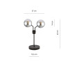 Lampka biurkowa  NOVA LN2 BLACK/GRAFIT  1140/LN2 EMIBIG