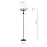 Lampa podłogowa NOVA LP3 BLACK/GRAFIT 1140/LP3 EMIBIG