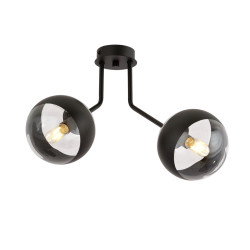 Lampa sufitowa  NOVA 2 BLACK/STRIPE 1139/2 EMIBIG