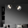 Lampa sufitowa  NOVA 2 BLACK/STRIPE 1139/2 EMIBIG