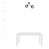 Lampa sufitowa  NOVA 2 BLACK/STRIPE 1139/2 EMIBIG