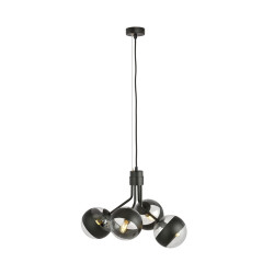 Lampa wisząca NOVA 4 BLACK/STRIPE 1139/4 EMIBIG
