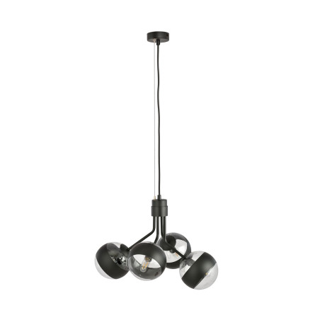 Lampa wisząca NOVA 4 BLACK/STRIPE 1139/4 EMIBIG