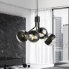 Lampa wisząca NOVA 4 BLACK/STRIPE 1139/4 EMIBIG