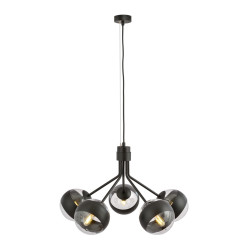 Lampa wisząca NOVA 5 BLACK/STRIPE 1139/5 EMIBIG
