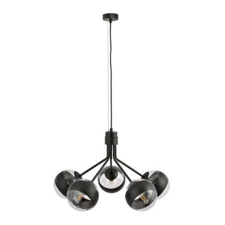 Lampa wisząca NOVA 5 BLACK/STRIPE 1139/5 EMIBIG
