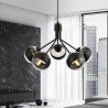 Lampa wisząca NOVA 5 BLACK/STRIPE 1139/5 EMIBIG