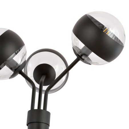 Lampa podłogowa NOVA LP3 BLACK/STRIPE 1139/LP3 EMIBIG