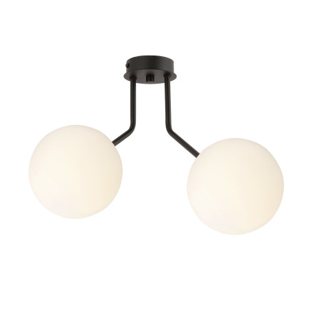 Lampa sufitowa  NOVA 2 BLACK/OPAL  1138/2 EMIBIG