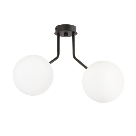 Lampa sufitowa  NOVA 2 BLACK/OPAL  1138/2 EMIBIG