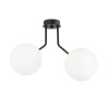 Lampa sufitowa  NOVA 2 BLACK/OPAL  1138/2 EMIBIG