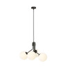 Lampa wisząca NOVA 4 BLACK/OPAL 1138/4 EMIBIG