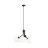 Lampa wisząca NOVA 4 BLACK/OPAL 1138/4 EMIBIG