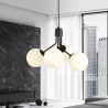 Lampa wisząca NOVA 4 BLACK/OPAL 1138/4 EMIBIG