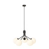 Lampa wisząca NOVA 5 BLACK/OPAL 1138/5 EMIBIG