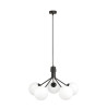 Lampa wisząca NOVA 5 BLACK/OPAL 1138/5 EMIBIG