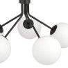 Lampa wisząca NOVA 5 BLACK/OPAL 1138/5 EMIBIG