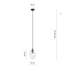 Lampa wisząca ASTRAL 1 BL TRANSPARENT 1265/1 EMIBIG