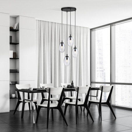 Lampa wisząca ASTRAL 4 BL PREMIUM TRANSPARENT 1265/4PREM EMIBIG
