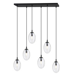 Lampa wisząca ASTRAL 6 BL TRANSPARENT 1265/6 EMIBIG