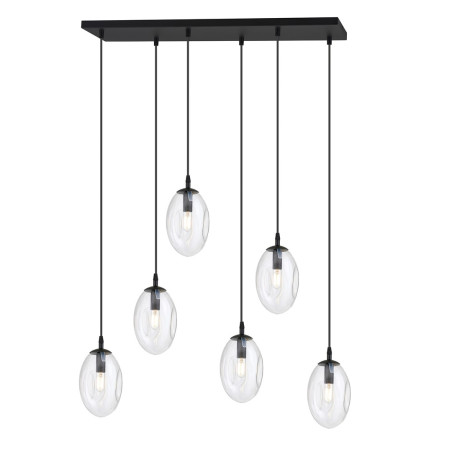 Lampa wisząca ASTRAL 6 BL TRANSPARENT 1265/6 EMIBIG
