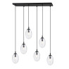 Lampa wisząca ASTRAL 6 BL TRANSPARENT 1265/6 EMIBIG