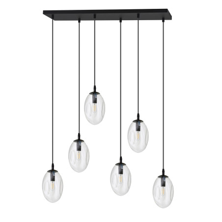 Lampa wisząca ASTRAL 6 BL TRANSPARENT 1265/6 EMIBIG