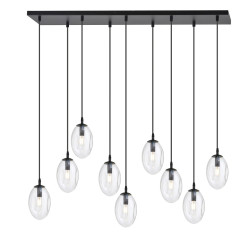Lampa wisząca ASTRAL 9 BL TRANSPARENT 1265/9 EMIBIG