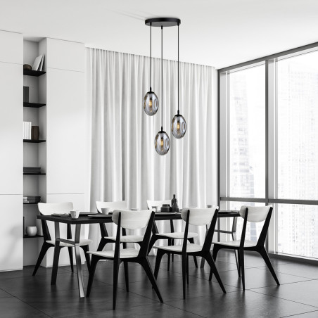 Lampa wisząca ASTRAL 3 BL PREMIUM GRAFIT 1266/3PREM EMIBIG