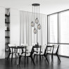Lampa wisząca ASTRAL 4 BL PREMIUM GRAFIT 1266/4PREM EMIBIG