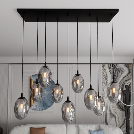 Lampa wisząca ASTRAL 9 BL GRAFIT 1266/9 EMIBIG
