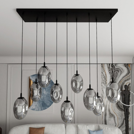 Lampa wisząca ASTRAL 9 BL GRAFIT 1266/9 EMIBIG