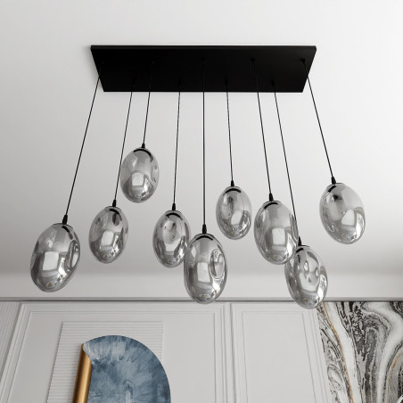 Lampa wisząca ASTRAL 9 BL GRAFIT 1266/9 EMIBIG