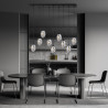 Lampa wisząca ASTRAL 9 BL GRAFIT 1266/9 EMIBIG