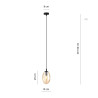 Lampa wisząca ASTRAL 1 BL MIODOWY 1267/1 EMIBIG