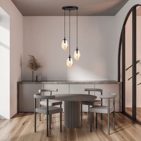 Lampa wisząca ASTRAL 3 BL PREMIUM MIODOWY 1267/3PREM EMIBIG