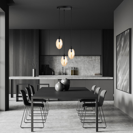 Lampa wisząca ASTRAL 3 BL PREMIUM MIODOWY 1267/3PREM EMIBIG