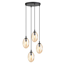 Lampa wisząca ASTRAL 4 BL PREMIUM MIODOWY 1267/4PREM EMIBIG