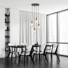 Lampa wisząca ASTRAL 4 BL PREMIUM MIODOWY 1267/4PREM EMIBIG