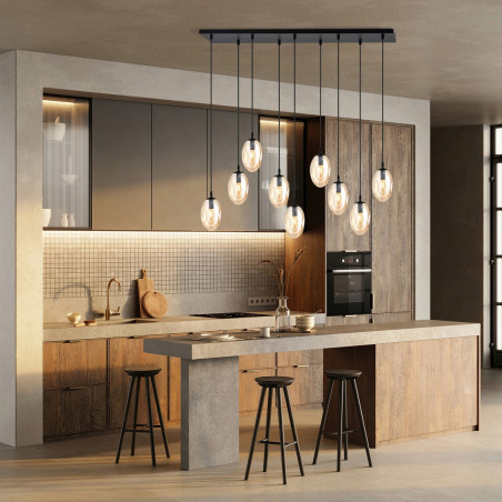 Lampa wisząca ASTRAL 9 BL MIODOWY 1267/9 EMIBIG