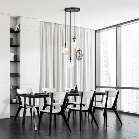 Lampa wisząca ASTRAL 4 BL PREMIUM MIX 1268/4PREM EMIBIG