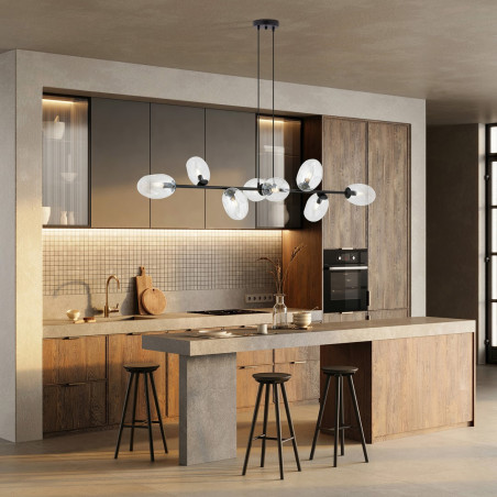 Lampa wisząca PANDORA 8 BL TRANSPARENT 1262/8 EMIBIG