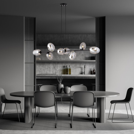 Lampa wisząca PANDORA 8 BL GRAFIT 1263/8 EMIBIG
