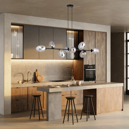 Lampa wisząca PANDORA 8 BL GRAFIT 1263/8 EMIBIG