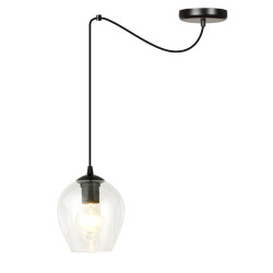 Lampa wisząca  LEVEL 1 BL TRANSPARENT 756/1 EMIBIG