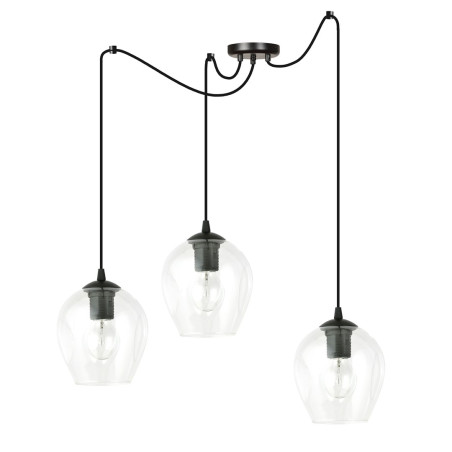 Lampa wisząca  LEVEL 3 BL TRANSPARENT 756/3 EMIBIG